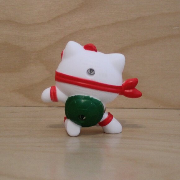 McDonalds TMNT x Hello Kitty Happy Meal Toy - # 4 Hello Kitty x Raphael (White) - Picture 3 of 3